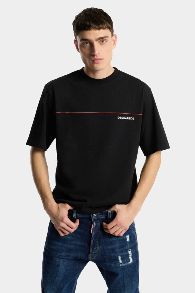 Camiseta holgada con cinta Dsquared2 Camiseta holgada con cinta Dsquared2