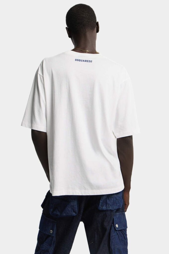 Camiseta holgada con efecto desgastado vintage Camiseta holgada con efecto desgastado vintage