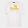 Camiseta holgada teñida y desgastada Smiley X D2 Camiseta holgada teñida y desgastada Smiley X D2
