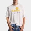 Camiseta holgada teñida y desgastada Smiley X D2 Camiseta holgada teñida y desgastada Smiley X D2