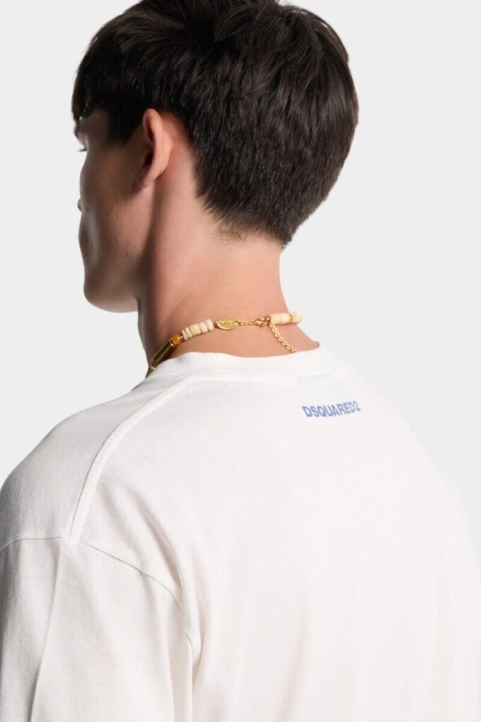 Camiseta holgada teñida y desgastada Smiley X D2 Camiseta holgada teñida y desgastada Smiley X D2