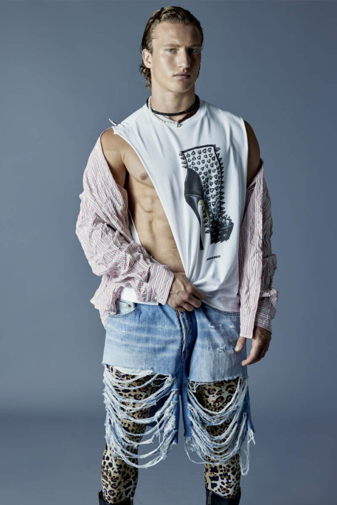 Camisa oversize arrugada