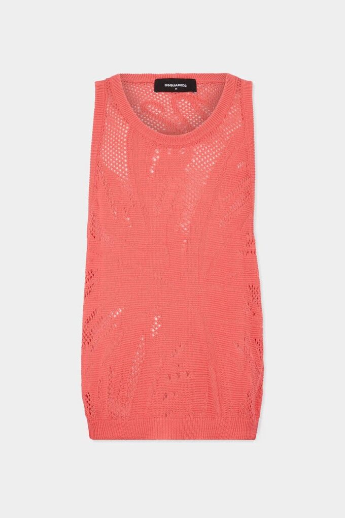 Camiseta sin mangas de punto Camiseta sin mangas de punto