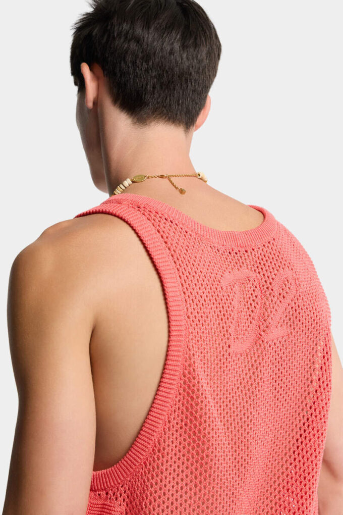 Camiseta sin mangas de punto Camiseta sin mangas de punto