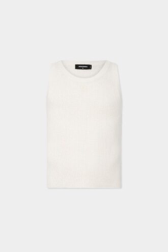 Camiseta sin mangas de punto D2 al revés