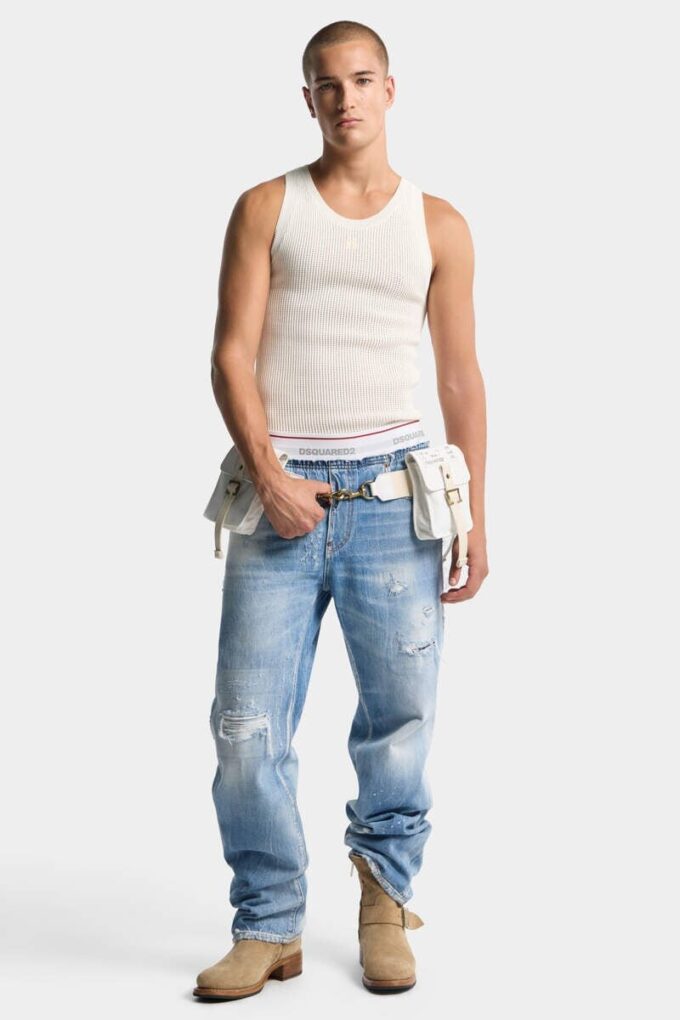 Camiseta sin mangas de punto D2 al revés Camiseta sin mangas de punto D2 al revés