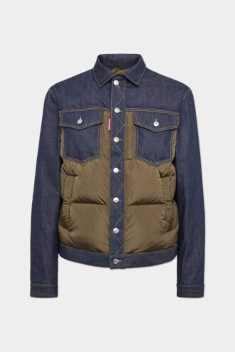 Chaqueta de vaqueros acolchada híbrida