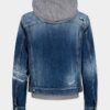 Chaqueta de vaqueros con lavado desgastado medio Chaqueta de vaqueros con lavado desgastado medio