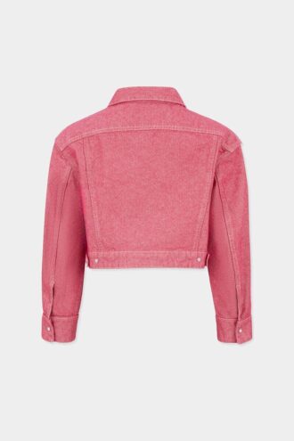 Chaqueta de vaqueros cuadrada de denim Oxford