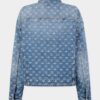 Chaqueta de vaqueros unisex de lavado claro Chaqueta de vaqueros unisex de lavado claro