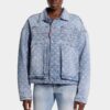 Chaqueta de vaqueros unisex de lavado claro Chaqueta de vaqueros unisex de lavado claro