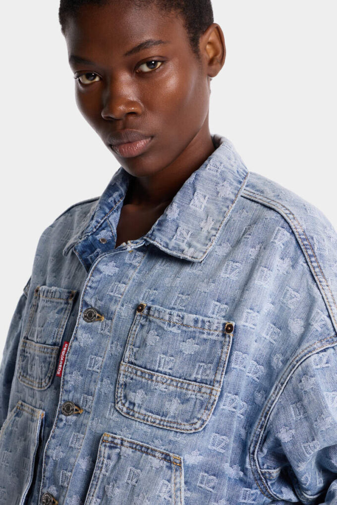Chaqueta de vaqueros unisex de lavado claro Chaqueta de vaqueros unisex de lavado claro