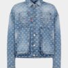 Chaqueta de vaqueros utilitaria de lavado claro Chaqueta de vaqueros utilitaria de lavado claro