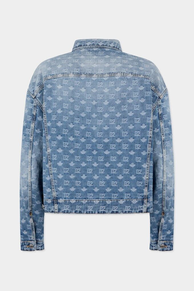 Chaqueta de vaqueros utilitaria de lavado claro Chaqueta de vaqueros utilitaria de lavado claro