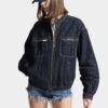 Chaqueta deportiva de lavado oscuro Chaqueta deportiva de lavado oscuro