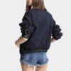 Chaqueta deportiva de lavado oscuro Chaqueta deportiva de lavado oscuro