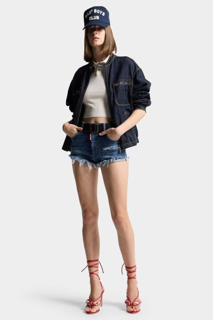 Chaqueta deportiva de lavado oscuro Chaqueta deportiva de lavado oscuro