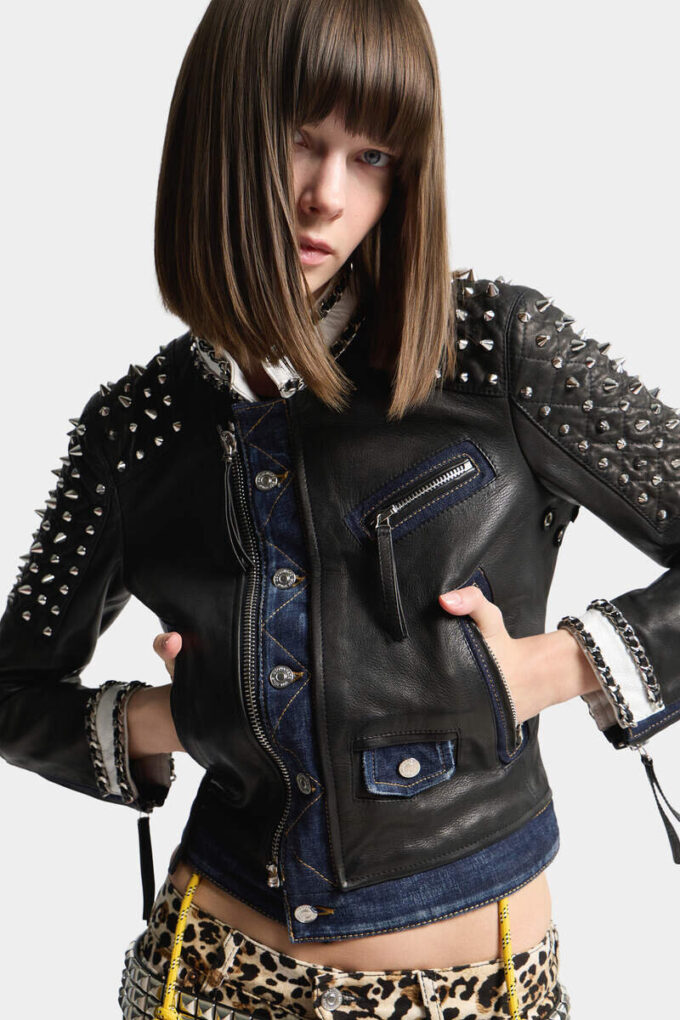 Chaqueta motera rebelde y elegante Chaqueta motera rebelde y elegante