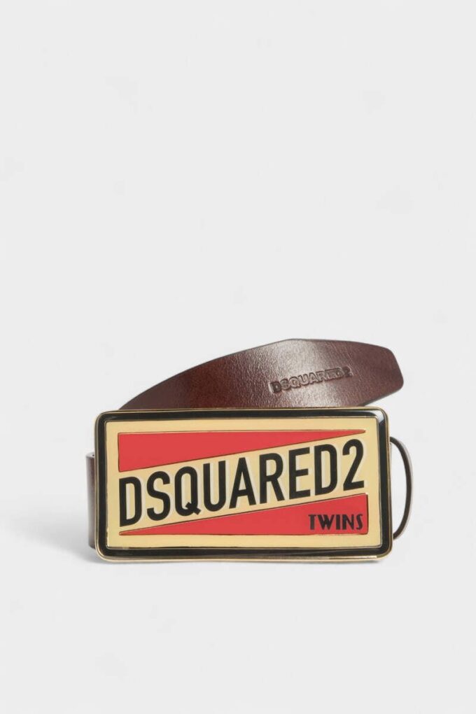 Cinturón con placa con el logotipo de Dsquared2 Cinturón con placa con el logotipo de Dsquared2