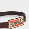 Cinturón con placa con el logotipo de Dsquared2 Cinturón con placa con el logotipo de Dsquared2
