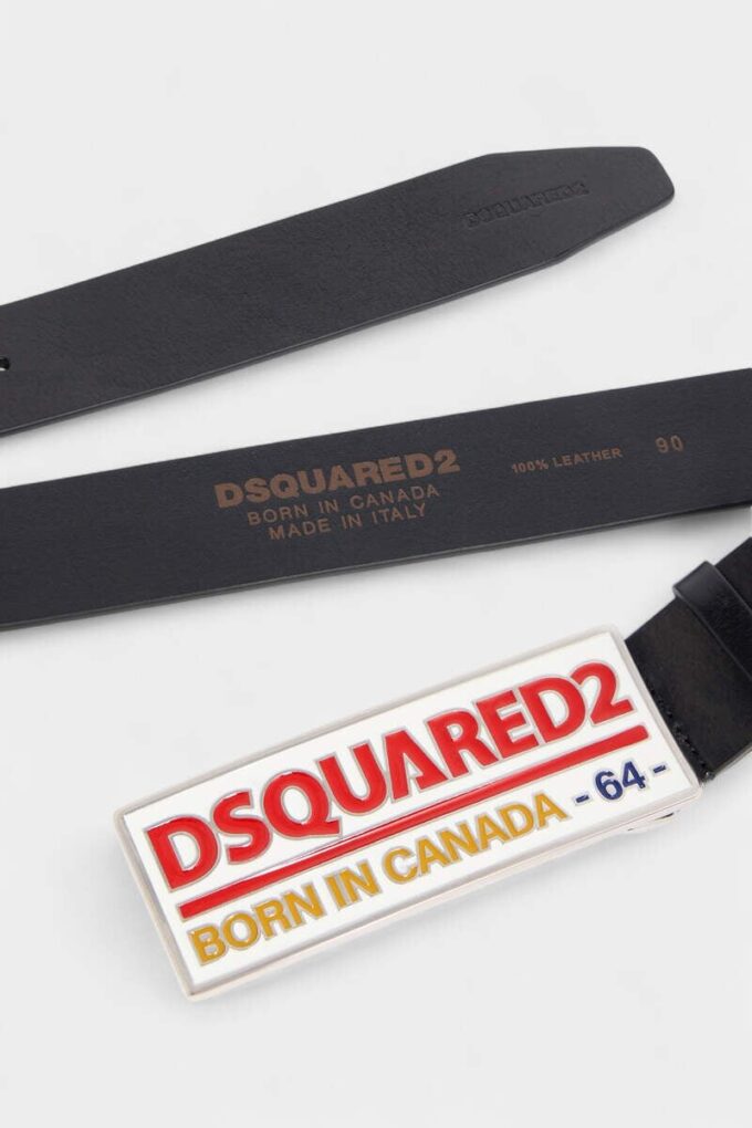 Cinturón con placa con el logotipo de Dsquared2 Cinturón con placa con el logotipo de Dsquared2