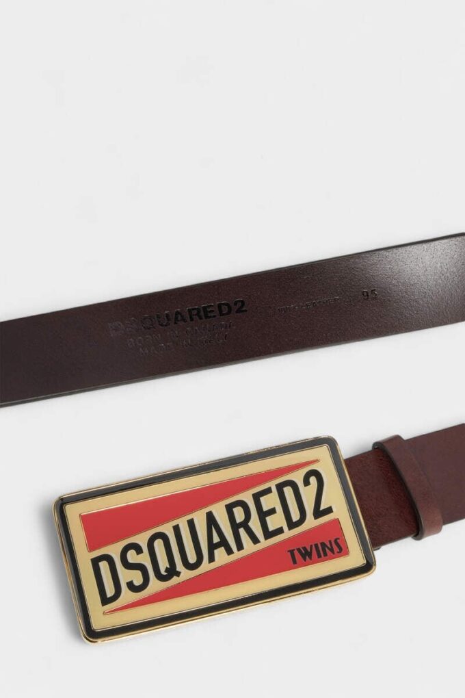 Cinturón con placa con el logotipo de Dsquared2 Cinturón con placa con el logotipo de Dsquared2