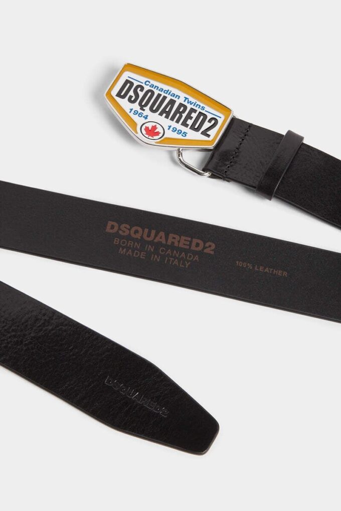 Cinturón con placa con el logotipo de Dsquared2 Cinturón con placa con el logotipo de Dsquared2