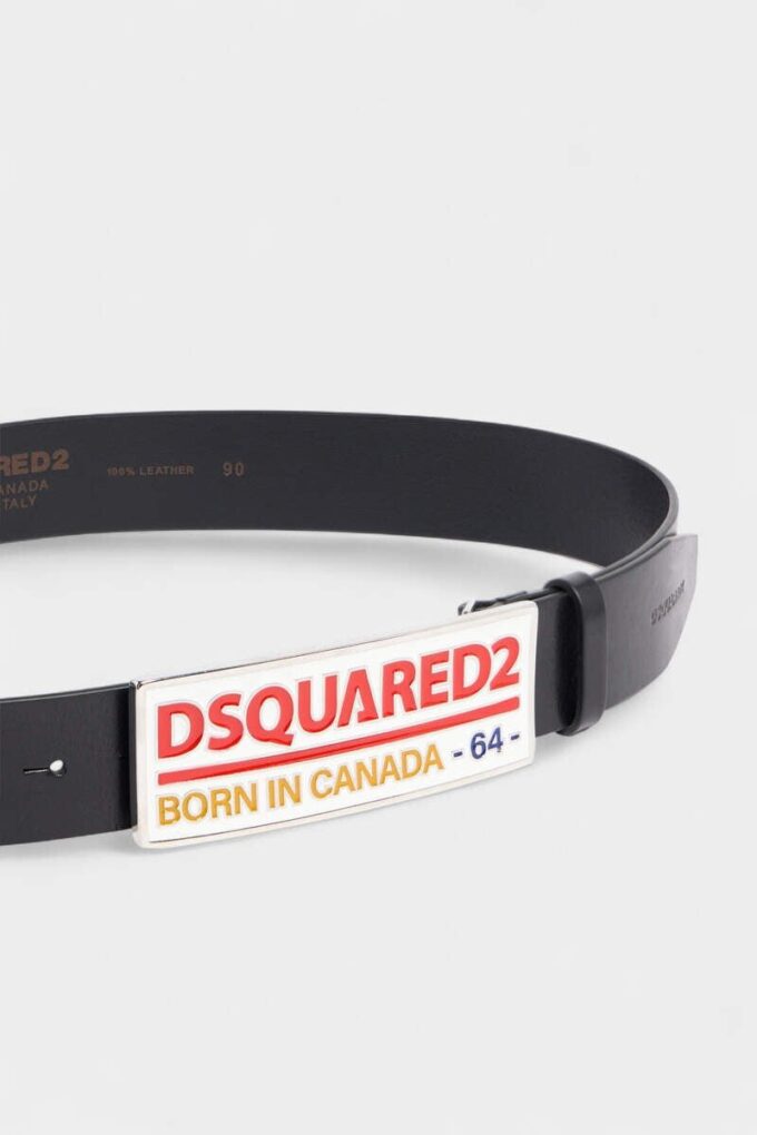 Cinturón con placa con el logotipo de Dsquared2 Cinturón con placa con el logotipo de Dsquared2