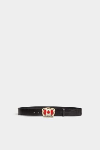 Cinturón con placa de la bandera canadiense