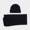 Conjunto de bufanda y gorro de punto cálido