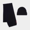 Conjunto de bufanda y gorro de punto cálido