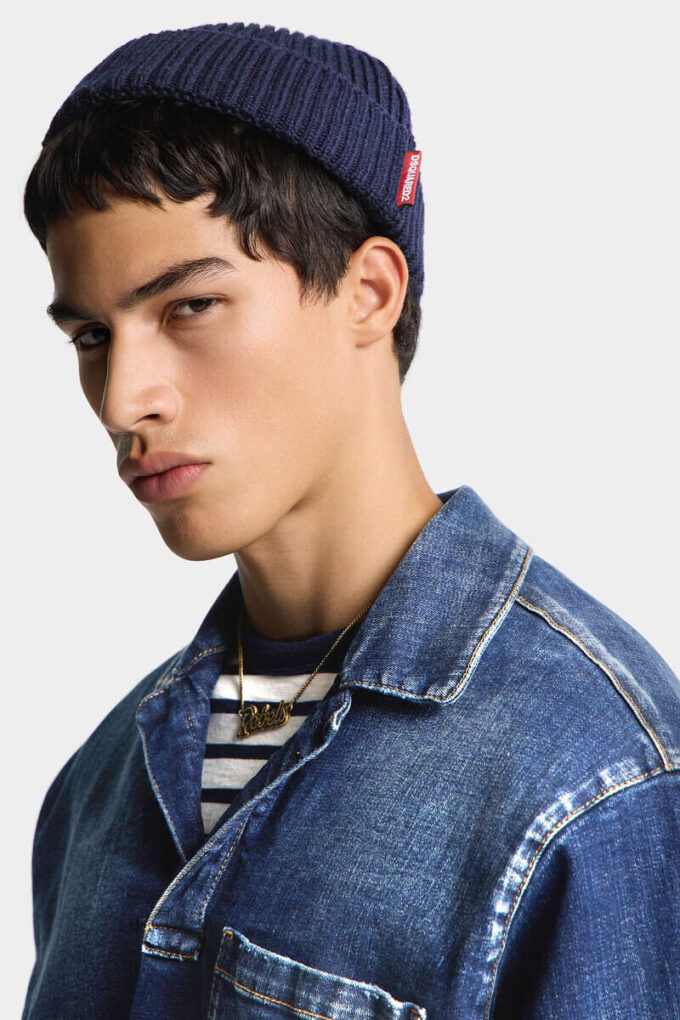 Conjunto de bufanda y gorro de punto cálido
