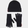 Conjunto de gorro y guantes de punto cálido Conjunto de gorro y guantes de punto cálido