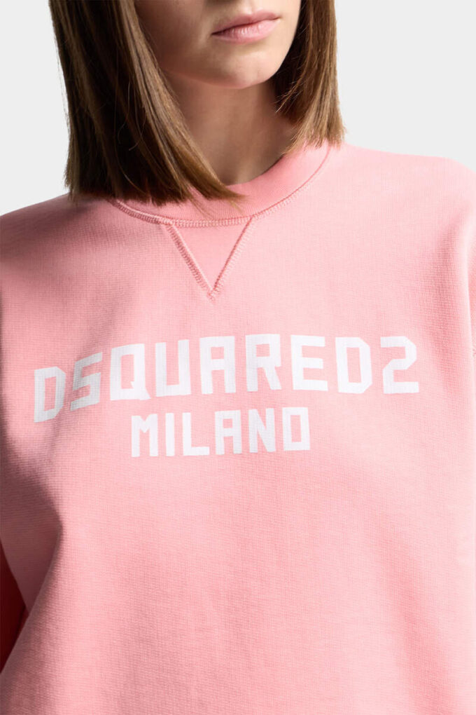 Dsquared2 Milano Jersey de cuello redondo con corte perfecto Dsquared2 Milano Jersey de cuello redondo con corte perfecto