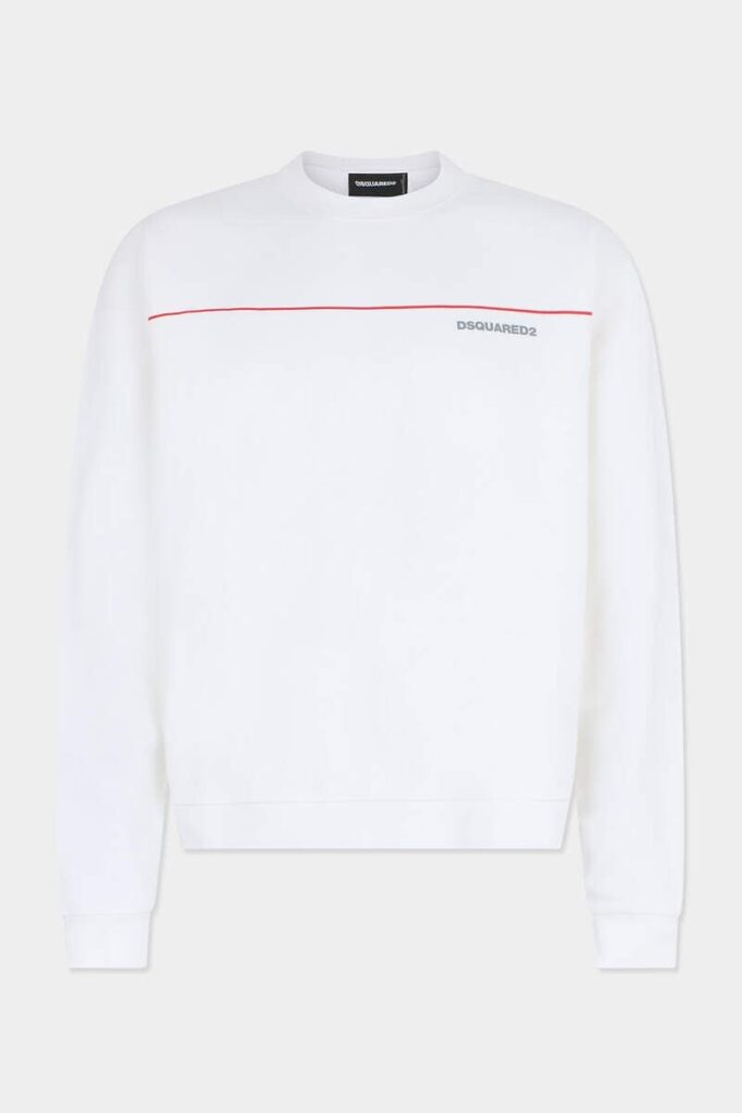 Dsquared2 Tape Relax Fit Crewneck Dsquared2 Tape Relax Fit Crewneck