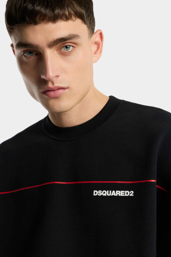 Dsquared2 Tape Relax Fit Crewneck Dsquared2 Tape Relax Fit Crewneck