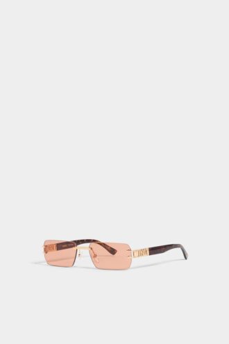 Gafas de sol en oro rosa y naranja Hype