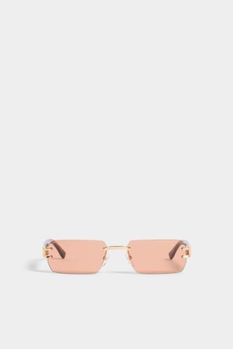Gafas de sol en oro rosa y naranja Hype