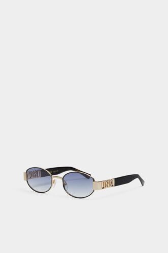 Gafas de sol Hype en negro y dorado mate