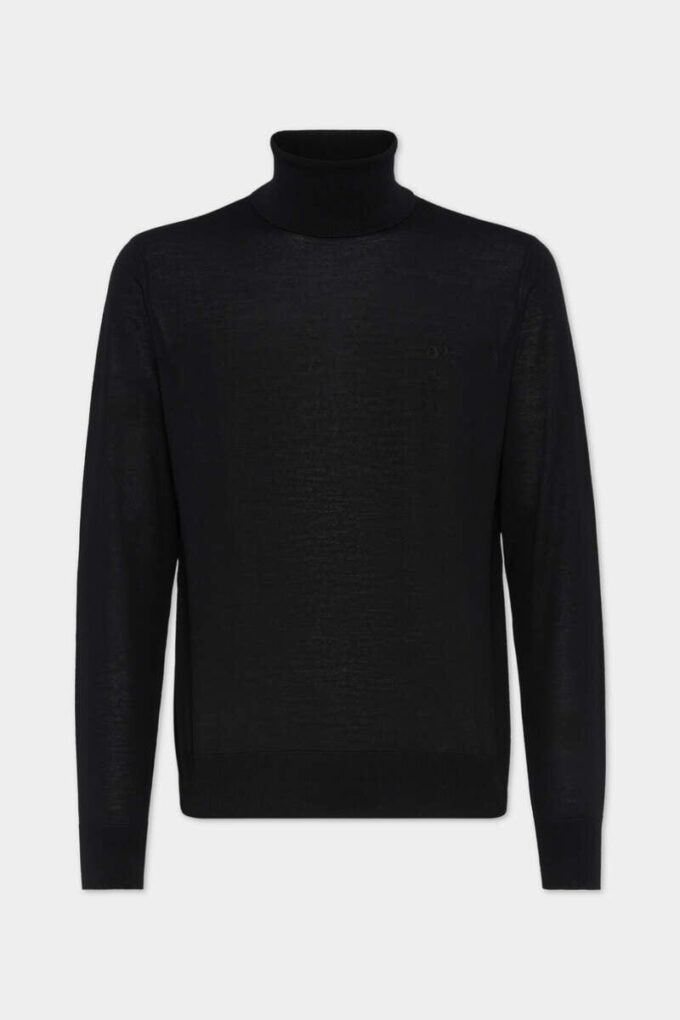 Jersey de cuello alto de lana D2 Jersey de cuello alto de lana D2