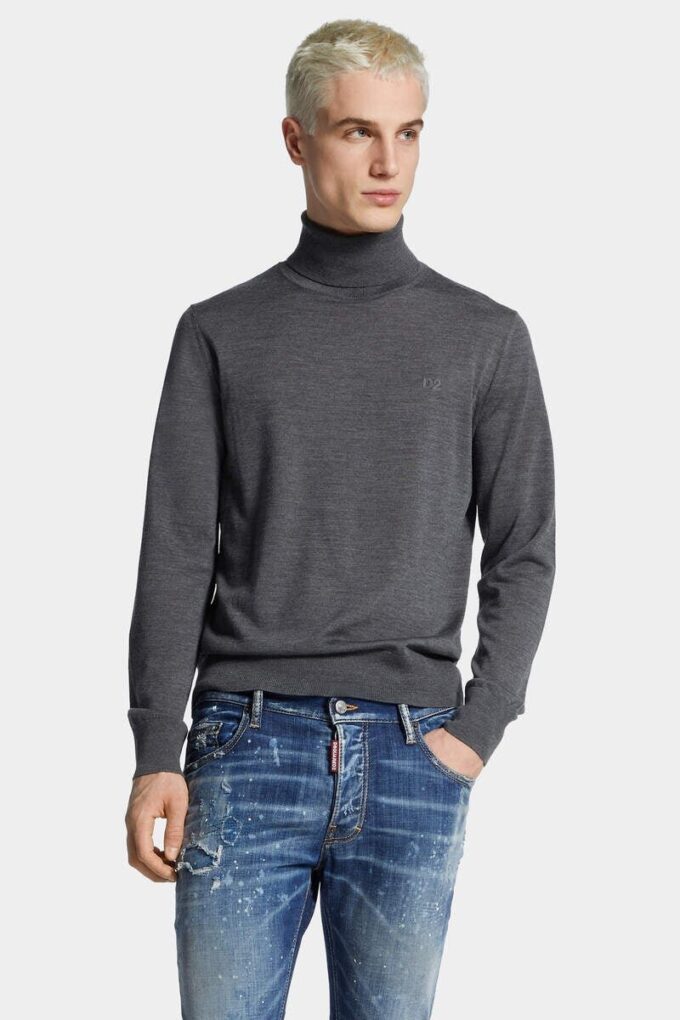 Jersey de cuello alto de lana D2
