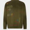 Jersey de cuello en V con garabatos hechos a mano