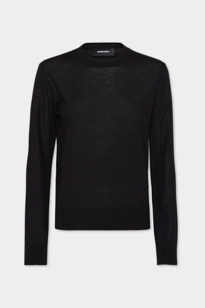 Jersey de cuello redondo de lana D2