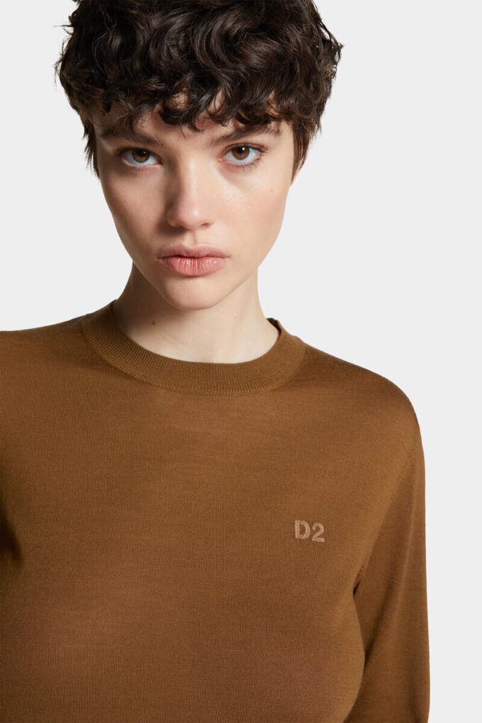 Jersey de cuello redondo de lana D2
