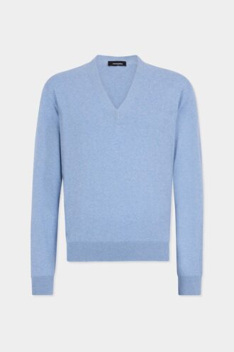 Jersey de punto con cuello en V Jersey de punto con cuello en V