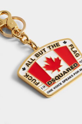 Llavero con bandera canadiense