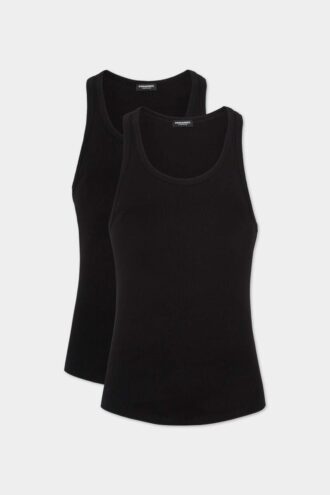 Pack de dos camisetas sin mangas básicas