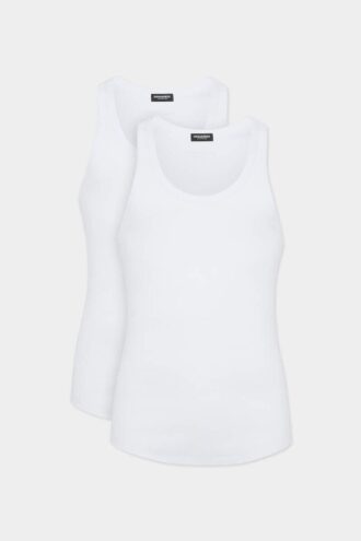 Pack de dos camisetas sin mangas básicas