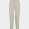 Pantalón de algodón con un pliegue