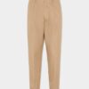 Pantalón de algodón con un pliegue